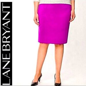 COPY - NWT Lane Bryant plus size fushia magenta stretchy pencil skirt Size 26